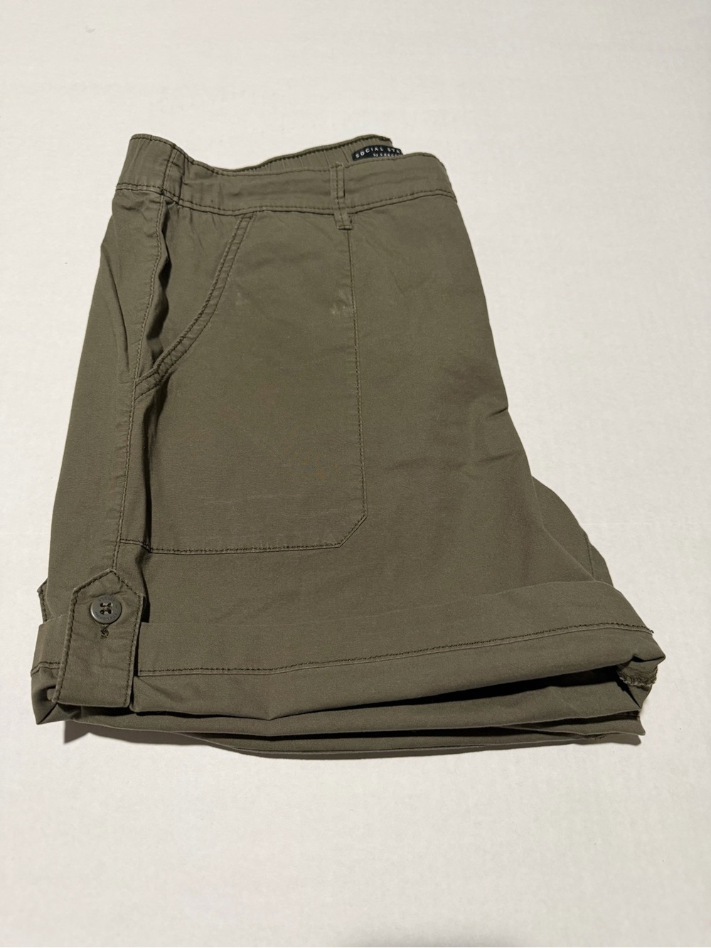 Social Standard by Sanctuary Olive Green Cargo Shorts - Picture 5 of 9